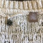 Anthropologie Knitted & Knotted Cream Lace Bottom Hem Women’s Sweater XS Photo 9