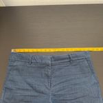 Loft  Women's Blue Denim Chambray Flat Front Side Pockets Jeans Shorts Size 12 Photo 8
