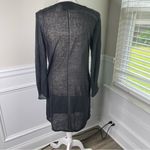 Brochu Walker  black linen blend sweater dress tunic size small‎ Photo 7