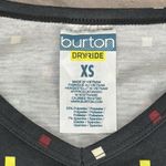 Burton Midweight V-Neck Layering Long Sleeve Top Black Print Size XS Photo 10