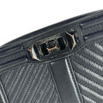 Rebecca Minkoff  Chevron Quilted Black 100% Leather Chain Crossbody Purse Bag OS Photo 6