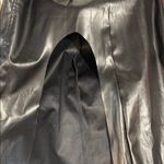 NWOT Black Faux Leather rounded High Photo 7