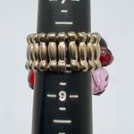 Lot of 3 Large Statement Elastic Cocktail Rings Photo 6