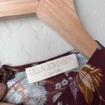 Ulla Johnson  Dress‎ Silk Floral Puff Sleeve Red Ruched Heleen Midi Dress Size 0 Photo 5