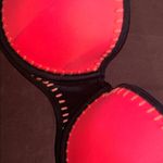 Victoria's Secret Size 34C Pink and Black Strapless Color-block Swim Top Photo 4