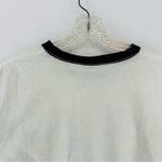 Bayside Heavyweight Ringer Cropped T Shirt The Beach Medium White Photo 6