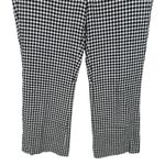 J.Crew Women's Hayden Kickout Crop Pants Gingham Stretch Linen Sz 4 Tall Preppy Photo 5