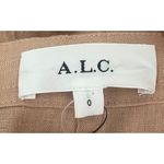 ALC Frank A.L.C. Gilmour 100% Linen Tie Waist Romper Khaki Brown Size 0 NWT Coastal Beach Photo 6