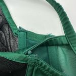 Playful Promises Emerald Green balconette Lace Satin bra size 32C Feminine Sexy Photo 4