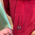 st. john's bay St John’s Bay Women’s Quilted Coat Burgundy/Wine Size Medium Super Stylish Photo 3