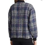 Avec Les Filles  Woman's Plaid Wool Blend Tweed Bomber Jacket - Size Large Photo 1