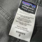 Patagonia Corduroy Organic cotton mini Skirt sz 8 forge gray belt loops pocket Photo 5