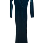 Lurelly  Parisienne Velvet Floor Length Gown with Slit‎ Long Sleeve Formal Size 2 Photo 4