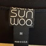 Clara Sun Woo Blouse Women's Size Medium Business office Black Photo 2