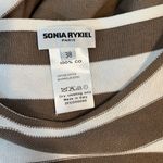 SONIA RYKIEL Paris Taupe Brown Striped Sweater Size 38 Photo 4