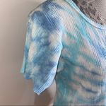 Ocean Swirl Vintage tie dye top Blue Size L Photo 6