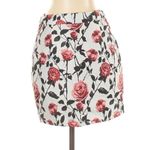 Asilio Case Of Roses Skirt Size 4 Floral Mini White Pink Photo 1