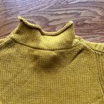 J Crew Sweater XS Yellow Knit Long Sleeve Oarsman Fisherman Roll Neck Photo 9