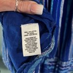 Wonderly Dress 1X Blue White Striped Dress Tiered Boho Puff Tassel Tie Coastal Photo 8