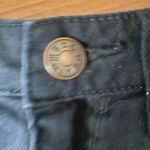 BDG  Urban Outfitters Black Floral Embroidered Fray Shorts Sz26 Drew High Rise Photo 5