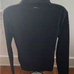 Columbia black fleece 1/4 zip closure logo on the back sweatshirt, size M top Photo 5