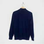 L.L.Bean  Adult Masc 1/4zip Cotton/cashmere Blend Vintage Indigo Sweater In Large Photo 3