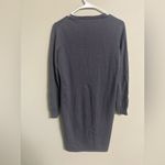 Ralph Lauren  Sport Size Medium Gray Merino Wool V-Neck Long Sleeve Sweater Dress Photo 1