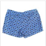 Anthropologie ELEVENSES
Blue Brown Floral Daisy Eyelet Gerbera Short‎ Size 12 Blue Photo 1
