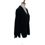 Madewell  Black V Neck Long Sleeve Pullover Sweater Small Photo 2