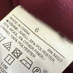 Banana Republic  Burgundy Wool Blend Mini Skirt Faux Wrap Festive Fall Size 6 NWT Photo 10