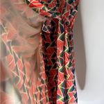 Part & Parcel Geometric Multicolor Wrap Dress 1XL Red Size 1X Photo 7