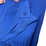 Daniel Rainn Vintage  Dress S XS Royal Blue Belted Lined Lightweight Long Sleeve Photo 5
