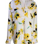 Ann Taylor ⭐️ Floral Camp Shirt - Yellow Spring Size S Photo 1