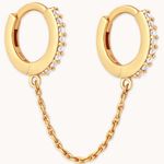 CHAIN LINK HUGGIES IN GOLD Photo 0