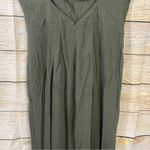 Who I Am cowl neck relaxed jumpsuit crisscross back olive green Size 10 Photo 10