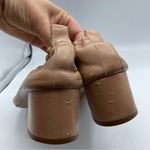 Everlane Nude Leather Round Toe Low Block Heel Womens 10 Chunky Heels Stretch Photo 8