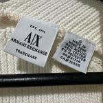 Armani Exchange  Women's Ivory V-Neck Sweater Photo 1