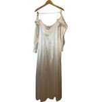 Galvan London NWT Ivory Silk Valencia Cold Shoulder Midi Dress Size 8 White Photo 3