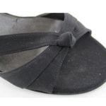 Van Eli Laban Black Fabric Open Toe Slingback Heel Size 6 Photo 8