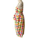 Christopher John Rogers x Target Multicolor Check Gingham Midi Dress Size 12 Photo 5