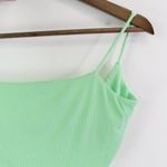 superdown Ribbed Twist Back Crop Cami Mint Green Size S Photo 1