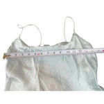 Victoria's Secret Victoria’s Secret 100% Silk Short Slip Dress Nightgown M Blue Satin Gold Label Photo 10