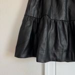 Anthropologie Somerset Mini Skirt Faux Leather in Black Size L Photo 8