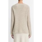 Vince Donegal Tweed 100% cashmere Loose Fit Sweater Ribbed Minimalist Size XXS Photo 12