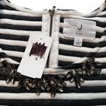 J.O.A. NWT, J by Jewel Embellished Striped Short Sleeve Top Photo 10