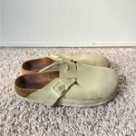 Birkenstock 38 Boston Soft Footbed in Faded Lime Green Photo 3