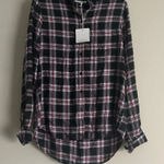 Beach Lunch Lounge Women’s Plaid Button Up Shirt size M Photo 0