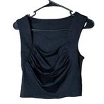 Cider  Black Ruched Tank Top Photo 0