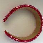NWOT Red Beaded Bling Headband Photo 2
