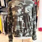 Socialite  Green Camouflage Top Medium Photo 2